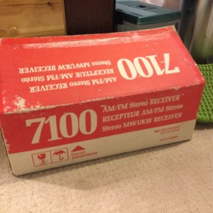 NAD 7100 receiver in its original box. Like Christmas for me!