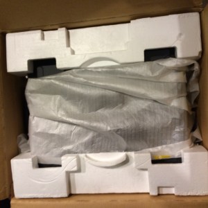 NAD 7100 receiver wrapped in original shipping materials