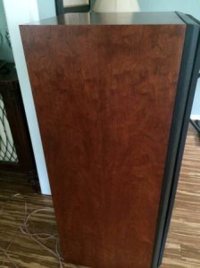 Closeup of Cherry veneer on my CF-4s. Very thick and nice. A little oil and they gleam