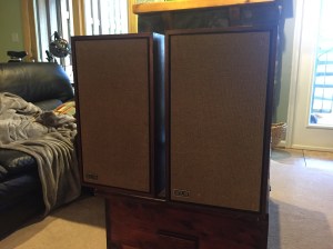 KLH 32s in more or less presentable shape. Dented but functional