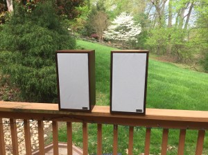 KLH 32s after a polish, recap, and new grilles. Much nicer!